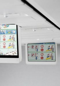 In-flight safety video